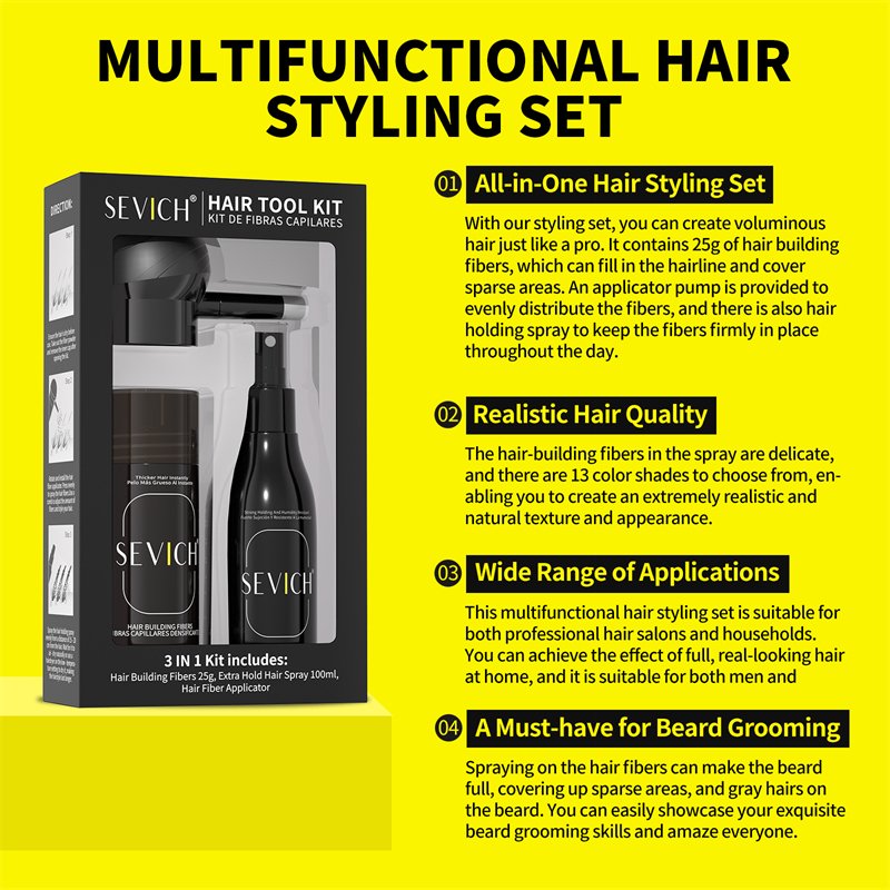 Benefits of the Sevich Hair Fiber Kit
